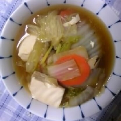 寒い季節に合いますね～。生姜とお豆腐がほふほふであったまります。ごちそうさまでした。